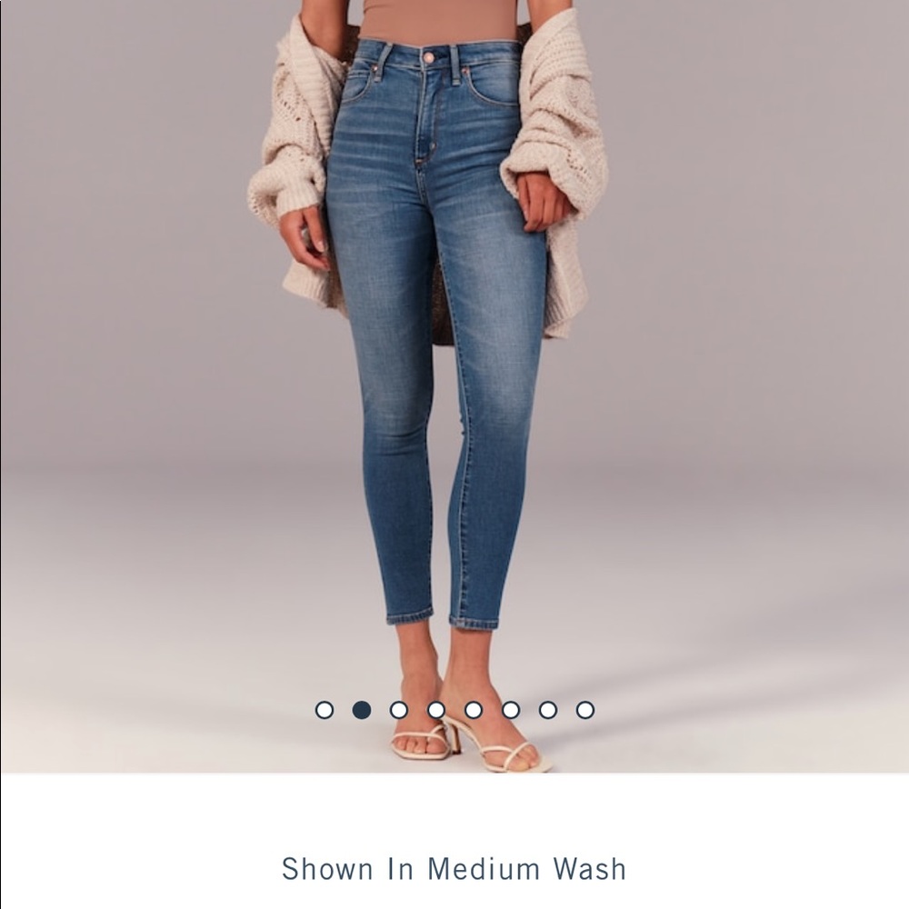 Abercrombie High Rise Super Skinny Ankle Jeans